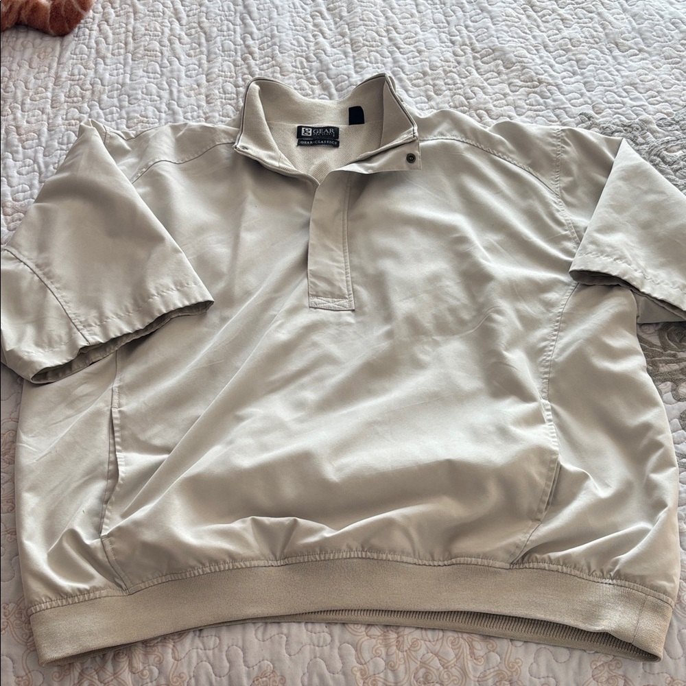 Gear For Sports Men's Tan Short Sleeve Polo Pullover